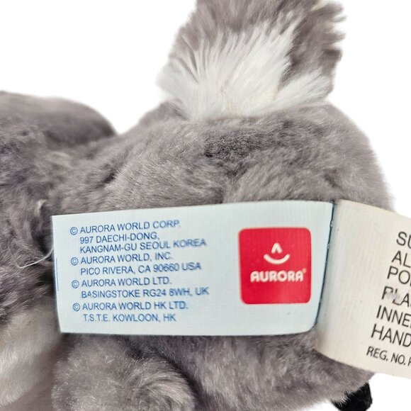 Aurora Lemur Small Plush Lemmee YooHoo And Friends Stuffed Animal Big Eyes Gray - Picture 6 of 9